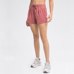 Shorts Deportivos para Mujer, Sensación Suave, Cintura Elástica, Ropa de Gimnasio, Marca Personalizada, Corte Holgado, Shorts de Entrenamiento para Verano - Product Image 1