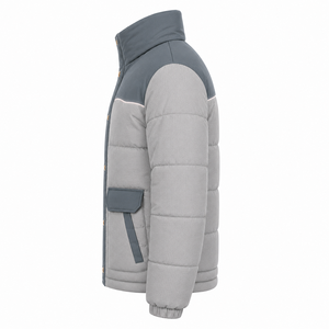 Chaqueta de Invierno Personalizada para Hombre, Gruesa y Aislante, Estilo Urbano, de Poliéster, con Ribete Reflectante y Bloques de Color, Directo de Fábrica - Product Image 2