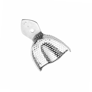 Bandejas de impresión desechables pequeñas de acero inoxidable de grado médico para mandíbulas inferiores, tamaños cuadrante anterior, para limpieza - Product Image 3