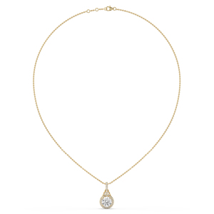 Unique 2.21Ct Round Brilliant Cut Lab Grown Diamond <b>Pendant</b> 14K <b>solid</b> <b>Gold</b> Fine Jewelry <b>pendants</b> for women - Product Image 4