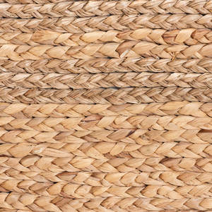 Tabouret d'accent en jonc de mer en bois massif avec siège tissé à la main Outil de tournage élégant - Product Image 3