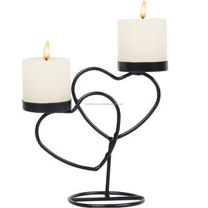 Portavelas de diseño BestStyleMoon para el hogar, hoteles y restaurantes, juego de portavelas de metal dorado de - Product Image 3