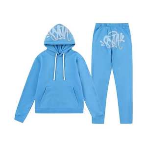 Premium Quality Solid Women's Long Tracksuit Hoodie Sweatshirt Sweatpants Set Cotton Blend Knitted Casual Quick Dry - Product Image 1