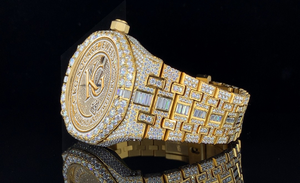 Montre mécanique de luxe de haute qualité sertie de diamants, résistante à l'eau, bracelet en acier inoxydable tendance, cadran analogique unisexe - Product Image 4