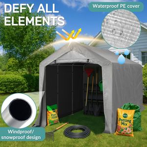 Casetta da Giardino in Plastica 8FT X 12FT - Ripostiglio Esterno Facile da Montare - Product Image 4