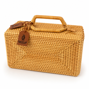 High-quality Bamboo Briefcase Handmade Woven Eco-Friendly Waterproof 4-5L Capacity Luggage Unique Design Mini Carry-on - Product Image 1