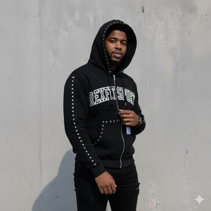 Sudaderas con Capucha para Hombre, Corte Perfecto, el Mejor Material, Logotipo Serigrafiado, Pedrería Personalizada, Sudaderas con Cierre al por Mayor - Product Image 5