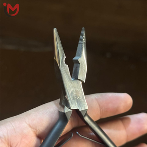 Pince professionnelle pour extensions de cheveux, outil d'installation et de retrait pour extensions à bandes, manche en plastique noir, services OEM - Product Image 3