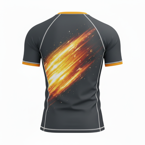 T-shirt de compression à manches courtes de qualité supérieure, sublimé, respirant, coutures durables, MMA, BJJ, surf, design personnalisé - Product Image 2