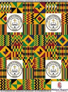 Fabricante de Tela Kente Africana Personalizada para Iglesias, Proveedor de Uniformes para Conveniones Religiosas con Estampado de Cera - Product Image 6