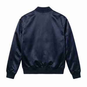 Elegante Chaqueta Bomber de Satén Personalizable Estilo Universitario Americano con Cuello Alto para Ropa Griega, Hermandades y Fraternidades - Product Image 2