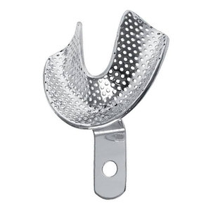 Premium Quality Manual Dental Impression Tray with Ergonomic Grip German Stainless Steel Reusable Autoclavable Perforation - Product Image 6
