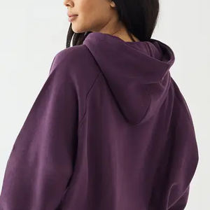 Sweat-shirt à capuche pour femme, coupe ample, manches longues, intérieur en polaire doux pour plus de chaleur et de confort, style pull, coupe décontractée - Product Image 5