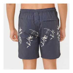 Shorts de bain pour hommes à imprimé floral, séchage rapide, taille à cordon de serrage, décontractés - Product Image 6