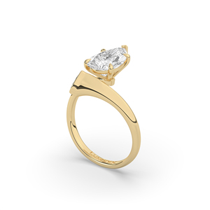 Bague unique en diamant de laboratoire brillant en forme de poire de 2,70 carats, argent sterling 925, bijoux de luxe certifiés IGI pour femmes, pour un anniversaire - Product Image 4