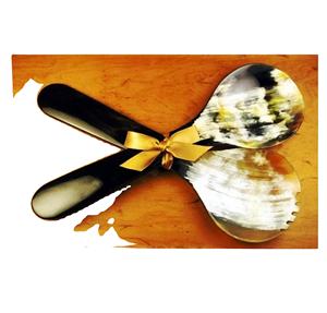 ช้อนทำจากเขาสัตว์สีธรรมชาติ ดีไซน์สไตล์สัตว์ ผลิตด้วยมือจากบล็อกอาเกตขัดเงา ช้อนทำจากวัสดุธรรมชาติ ผลิตโดย Lodi Impex - Product Image 5