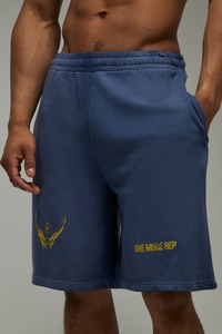Pantalones Cortos de Felpa de Algodón para Hombre con Estampado OEM, Diseño Gráfico Personalizado, Estilo Urbano, Largura hasta la Rodilla, con Cordón Ajustable, Estilo Casual - Product Image 3