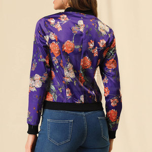 Reasonable Price Best Selling Comfort Women Printing Varsity <b>Jackets</b> Fashion Garment For Casual Daily Wardrobe Use - Product Image 3