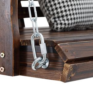 Banc de jardin en bois amélioré de 4,5 pieds, robuste, pour patio, avec une capacité de charge de 880 lb - Product Image 2