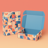 Emballages pliables en carton ondulé imprimés recto-verso personnalisés pour crème pour les yeux, vernis à ongles, huile cosmétique, emballages recyclés