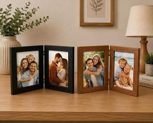 Cadre photo en bois de qualité supérieure, fait main, décoratif, pour afficher des photos de mariage, de famille et pour offrir en cadeau, en vente - Product Image 2