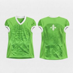 เสื้อเจอร์ซีย์อเมริกันฟุตบอลชาย คอวี ผ้าพิมพ์ลายด้วยความร้อน 100% โพลีเอสเตอร์ ยี่ห้อ RIVIAN ATLANTIC - Product Image 1