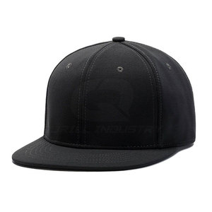 Casual Unisex Canvas Snapback <b>Hat</b> with Embroidered Logo <b>Flat</b> Brim Adjustable Closure Outdoor & Daily Wear - Product Image 4