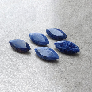 Piedra Preciosa de Sodalita Natural con Corte Facetado Marquise, Piedra Suelta Calibrada para Joyería - Product Image 2
