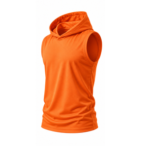 Men Sleeveless Hoodie Cotton Fleece <b>Workout</b> Training Activewear Private Label OEM ODM Sportswear Manufacturer Sleeveless <b>Hoodies</b> - Product Image 1
