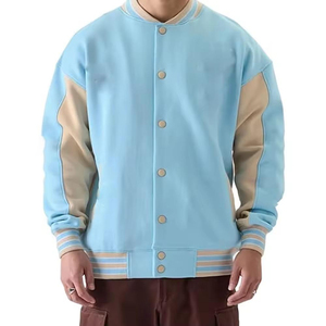 Chaqueta Bomber Varsity Formal de Alta Calidad con Revestimiento, Diseño Único, Resistente al Viento, Impermeable, Transpirable, de Secado Rápido, para Primavera, de Lana - Product Image 3