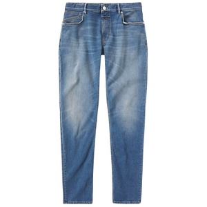 Jeans vintage pour femme, coupe plissée, style décontracté, jambe droite large, taille mi-haute en denim, idéal pour l'été et les couples - Product Image 1