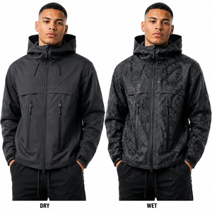 Chaqueta Impermeable Unisex de Alta Calidad, Chaqueta Cortavientos para Exteriores, con Capucha, Estilo Casual Holgado, Chaquetas Impermeables para Hombre - Product Image 1