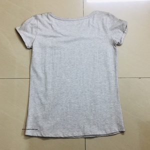 2025เสื้อยืดคอกลมผ้าฝ้าย100% สำหรับผู้หญิงพิมพ์ลายพองขนาดใหญ่พิเศษ160 GSM โลโก้สไตล์ลำลองขนาดใหญ่ออกแบบได้ตามต้องการ - Product Image 5