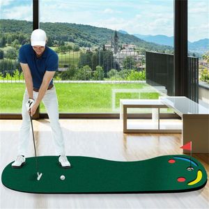 Tapis de putting de golf en forme de rein 9,8 pi x 3 pi, surface True Roll avec matériau PVE vert pour aides à l'entraînement - Product Image 2