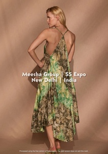 Vestido midi con estampado de mariposas, cuello halter, diseño sin espalda y dobladillo acampanado para mujer, varios colores - Product Image 2