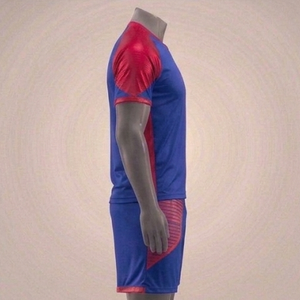 ชุดเสื้อฟุตบอลคอวีสีดำขาวสำหรับผู้ชาย แขนสั้น ลายทาง พิมพ์ลาย โพลีเอสเตอร์ เอวยางยืด ทรงสปอร์ต เหมาะกับทุกฤดูกาล - Product Image 4