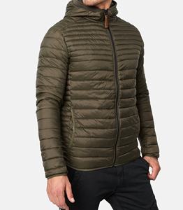 Manufacturer Polyester Nylon <b>Puffer</b> <b>Jacket</b> Water Repellent <b>Light</b> Weight solid plain zipper bubble <b>jacket</b> - Product Image 6