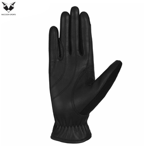 Guantes de Montar a Caballo de Cuero Genuino, Talla L, Color Negro Sólido, Precio al por Mayor, Guantes de Seguridad de Alta Calidad para Hombres - Product Image 2
