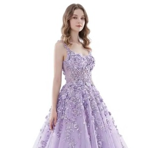 Vestido de Noche Formal de Alta Calidad con Lentejuelas, Estilo Sirena, Largo hasta el Suelo, con Cola, Halter y Espalda Descubierta, para Fiesta de Gala - Product Image 1