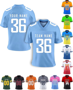 Maillots de football personnalisés, maillots de football grande taille, nom et numéro de football américain, logo personnalisé sur le maillot - Product Image 3