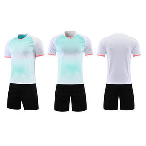 Camisetas de Fútbol Unisex para Adultos de Alta Calidad, Transpirables, de Secado Rápido, Manga Corta, Color Degradado Personalizado, Conjuntos de Uniformes de Poliéster - Product Image 1