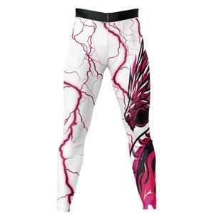 Leggings Deportivos Sublimados con Diseño Personalizado, Cintura Alta, Elásticos, Suaves, con Protección UV y Secado Rápido para Hombre, MOQ Bajo - Product Image 2