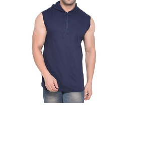 Modern Athletic <b>Men</b> <b>Sleeveless</b> Hoodies Soft Texture Lightweight Material Casual Fit Streetwear Gym Outfit Large Size - Product Image 1