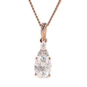 Impresionante Collar con Colgante de Diamante Cultivado en Laboratorio, Redondo o Ovalado, en Oro, Oro Rosa, Oro Blanco o Plata, Certificado IGI D-E-F VVS - Product Image 1