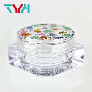 Envase Transparente Octagonal de Plástico para Polvos Sueltos SAN PS de 10 ml, 15 ml y 20 ml, con Tapa de Rosca Transparente Ecológica (Serie BMB) - Product Image 4