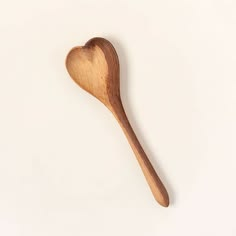 Cuillères en bois en forme de cœur, longues, avec manche en bois, pour servir - Product Image 2