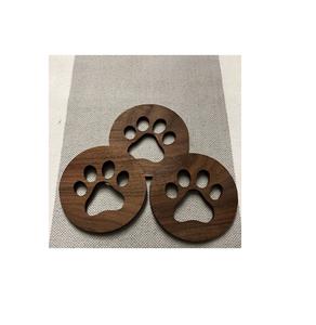 Posavasos de madera grabado con logotipo personalizado para regalos corporativos, tapete para tazas de madera natural, producto promocional - Product Image 1