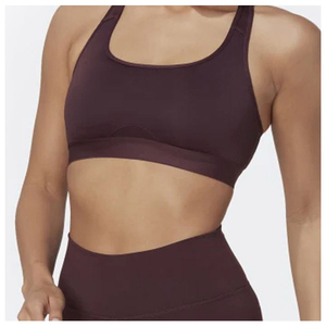 Soutien-gorge de yoga premium et confortable en tissu nylon extensible pour la course, le cyclisme et l'entraînement, à impact moyen, dos croisé, élégant, pour le sport - Product Image 3