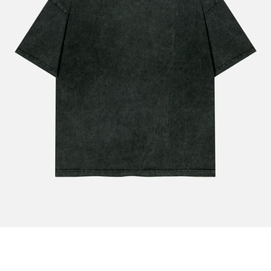 Camisetas de algodón grueso personalizadas vintage al por mayor, lisas, de 240 g/m², de punto sólido, de manga corta, extragrandes, 100% algodón, antiarrugas - Product Image 4