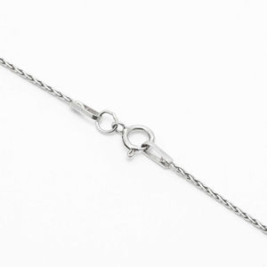 Collar con Colgante de Oro Blanco de 14K, Diamante Cultivado en Laboratorio de 2.0ct, Corte Radiante, Color D-G/VS, Engaste de Garras, Certificado IGI, Cierre de Langosta, Listo para Exportación - Product Image 4